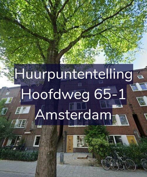 Foto gevel Huurpuntentelling voor Hoofdweg 65-1, Amsterdam
