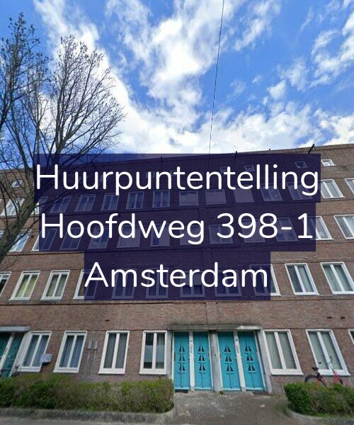 Foto gevel Huurpuntentelling voor Hoofdweg 398-1, Amsterdam