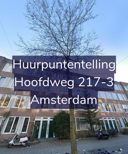 Foto gevel Huurpuntentelling voor Hoofdweg 217-3, Amsterdam