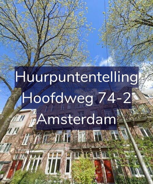 Foto gevel Huurpuntentelling voor Hoofdweg 74-2, Amsterdam
