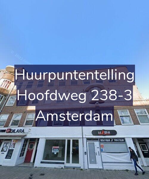 Foto gevel Huurpuntentelling voor Hoofdweg 238-3, Amsterdam