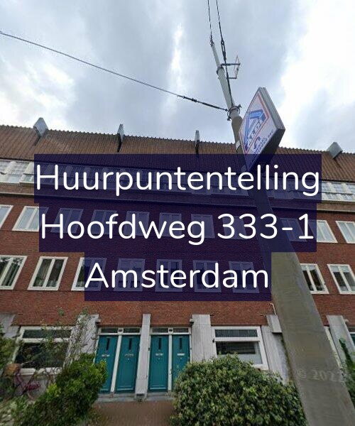 Foto gevel Huurpuntentelling voor Hoofdweg 333-1, Amsterdam