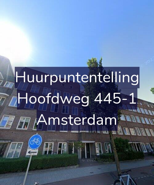 Foto gevel Huurpuntentelling voor Hoofdweg 445-1, Amsterdam