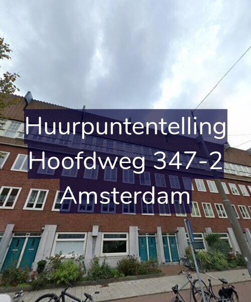 Foto gevel Huurpuntentelling voor Hoofdweg 347-2, Amsterdam