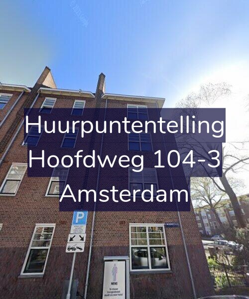 Foto gevel Huurpuntentelling voor Hoofdweg 104-3, Amsterdam