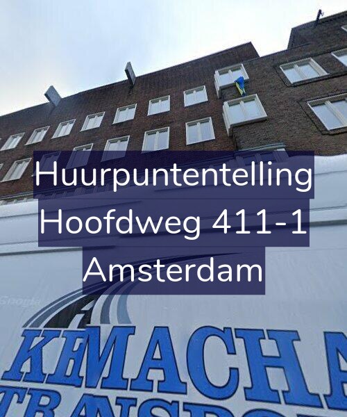 Foto gevel Huurpuntentelling voor Hoofdweg 411-1, Amsterdam