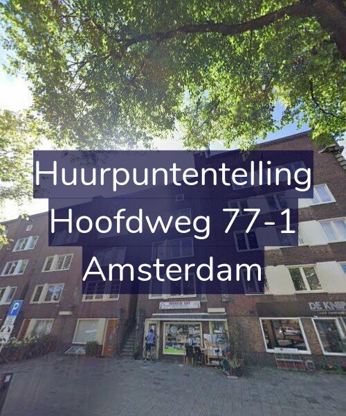 Foto gevel Huurpuntentelling voor Hoofdweg 77-1, Amsterdam