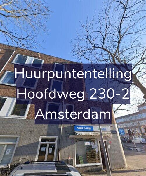 Foto gevel Huurpuntentelling voor Hoofdweg 230-2, Amsterdam