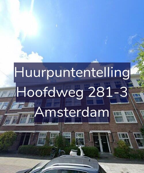 Foto gevel Huurpuntentelling voor Hoofdweg 281-3, Amsterdam