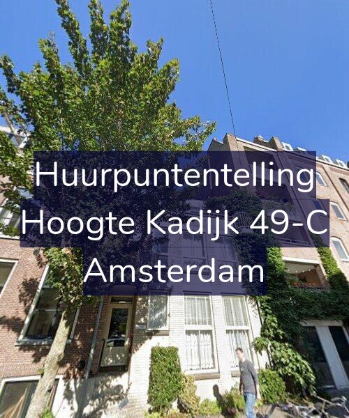 Foto gevel Huurpuntentelling voor Hoogte Kadijk 49-C, Amsterdam