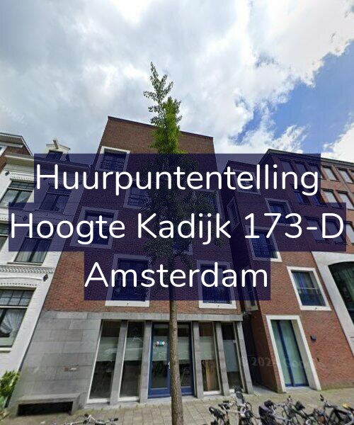 Foto gevel Huurpuntentelling voor Hoogte Kadijk 173-D, Amsterdam