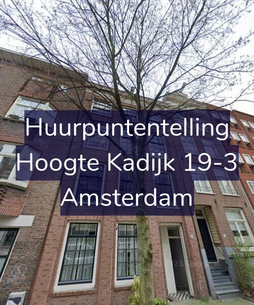 Foto gevel Huurpuntentelling voor Hoogte Kadijk 19-3, Amsterdam