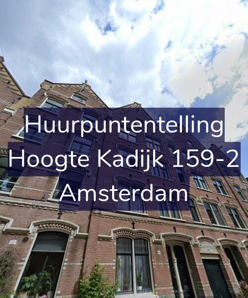 Foto gevel Huurpuntentelling voor Hoogte Kadijk 159-2, Amsterdam