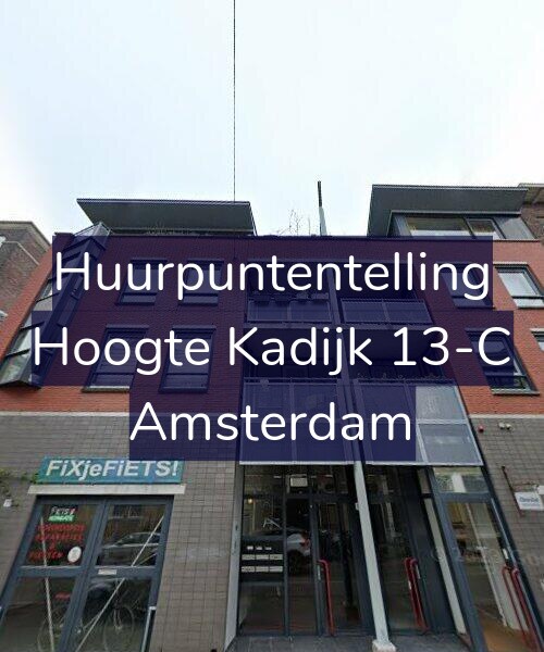 Foto gevel Huurpuntentelling voor Hoogte Kadijk 13-C, Amsterdam