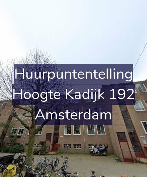 Foto gevel Huurpuntentelling voor Hoogte Kadijk 192, Amsterdam