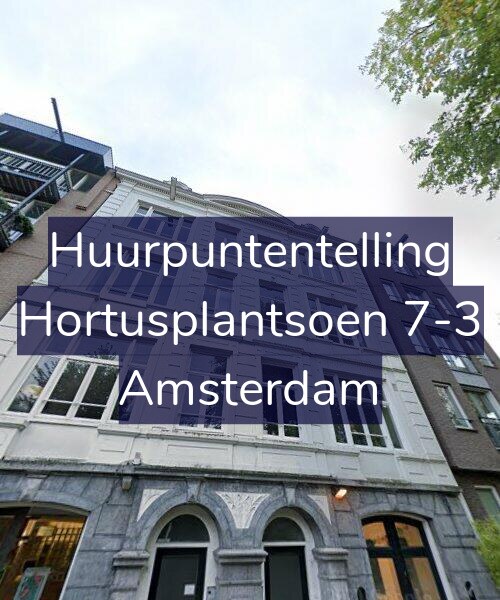 Foto gevel Huurpuntentelling voor Hortusplantsoen 7-3, Amsterdam