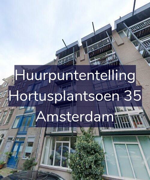 Foto gevel Huurpuntentelling voor Hortusplantsoen 35, Amsterdam