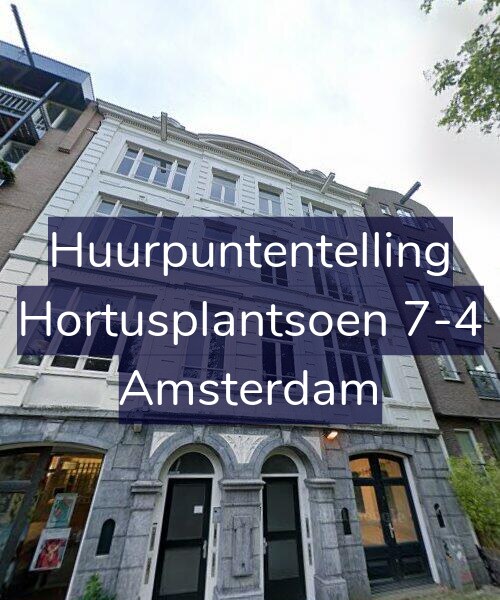 Foto gevel Huurpuntentelling voor Hortusplantsoen 7-4, Amsterdam