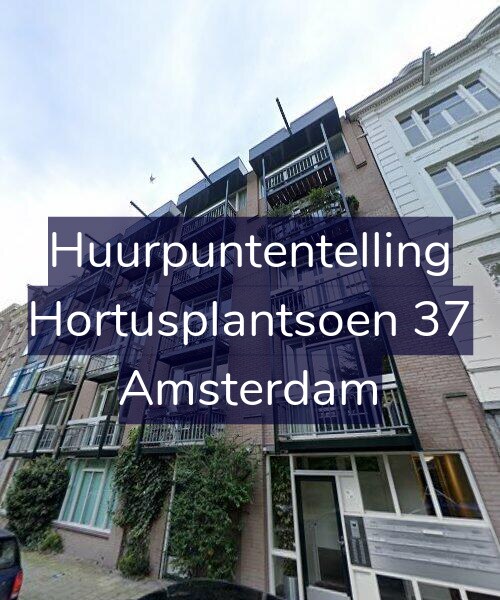 Foto gevel Huurpuntentelling voor Hortusplantsoen 37, Amsterdam