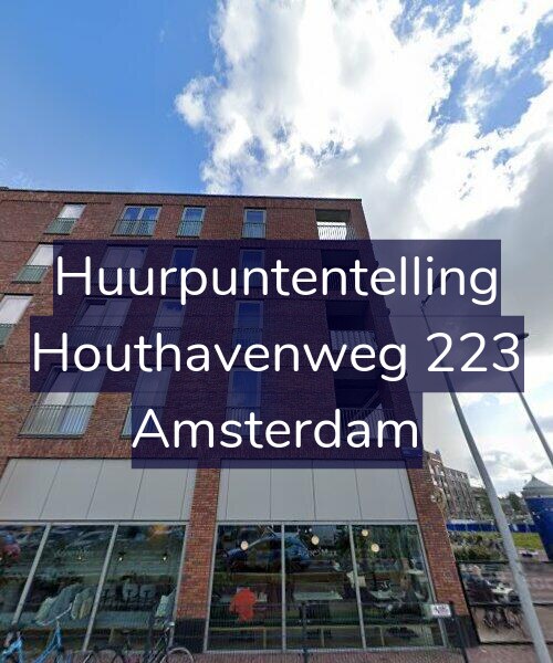 Foto gevel Huurpuntentelling voor Houthavenweg 223, Amsterdam