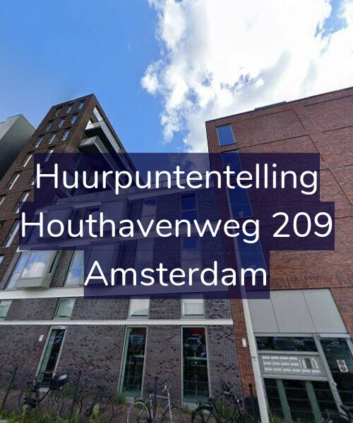 Foto gevel Huurpuntentelling voor Houthavenweg 209, Amsterdam