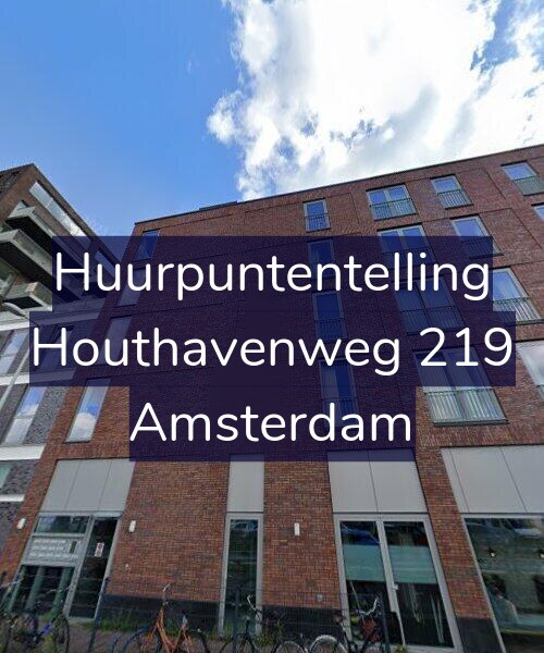 Foto gevel Huurpuntentelling voor Houthavenweg 219, Amsterdam