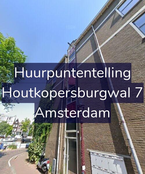 Foto gevel Huurpuntentelling voor Houtkopersburgwal 7, Amsterdam