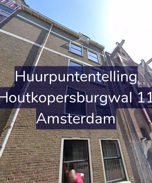 Foto gevel Huurpuntentelling voor Houtkopersburgwal 11, Amsterdam