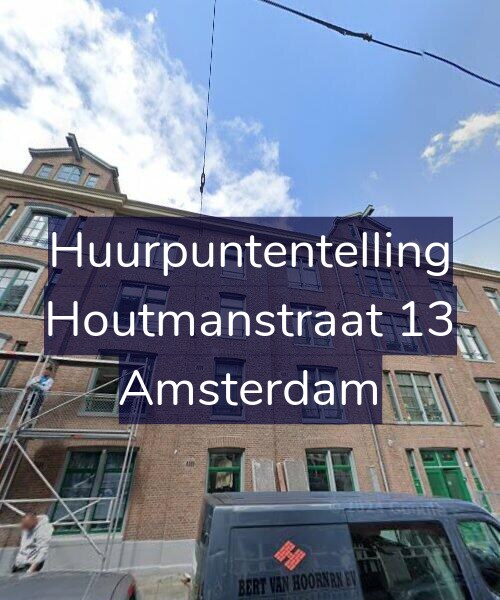 Foto gevel Huurpuntentelling voor Houtmanstraat 13, Amsterdam
