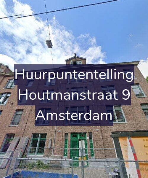 Foto gevel Huurpuntentelling voor Houtmanstraat 9, Amsterdam