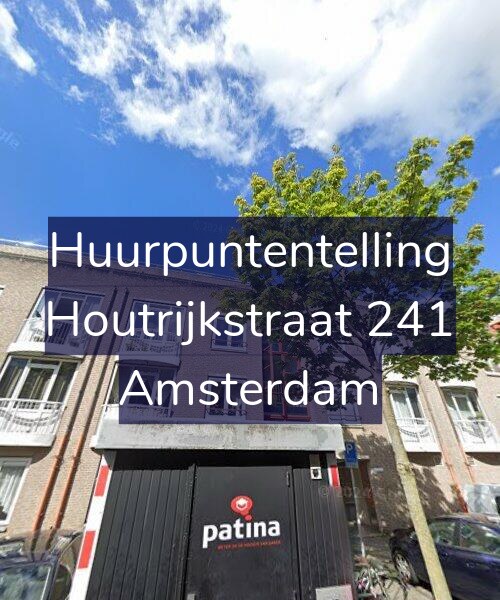 Foto gevel Huurpuntentelling voor Houtrijkstraat 241, Amsterdam