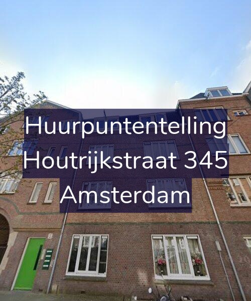 Foto gevel Huurpuntentelling voor Houtrijkstraat 345, Amsterdam