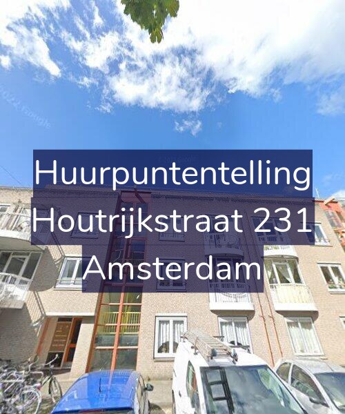 Foto gevel Huurpuntentelling voor Houtrijkstraat 231, Amsterdam