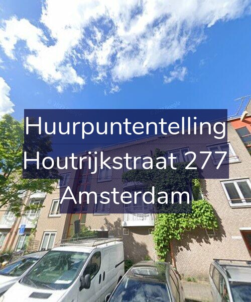Foto gevel Huurpuntentelling voor Houtrijkstraat 277, Amsterdam
