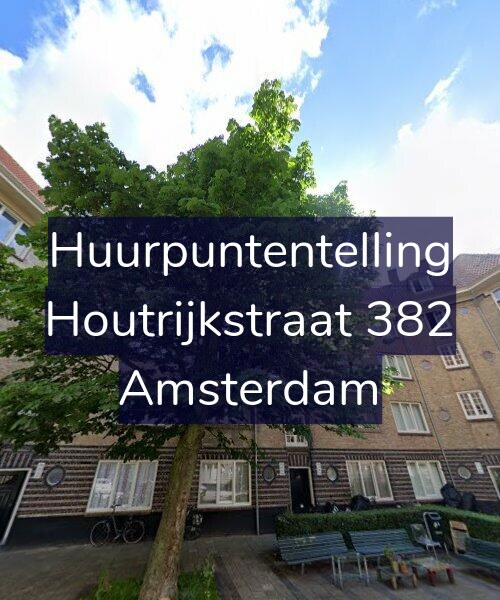 Foto gevel Huurpuntentelling voor Houtrijkstraat 382, Amsterdam