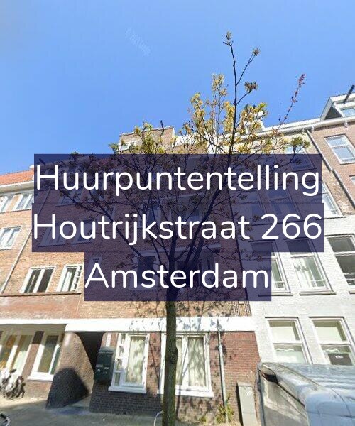 Foto gevel Huurpuntentelling voor Houtrijkstraat 266, Amsterdam