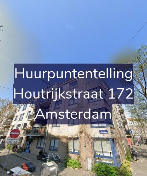 Foto gevel Huurpuntentelling voor Houtrijkstraat 172, Amsterdam