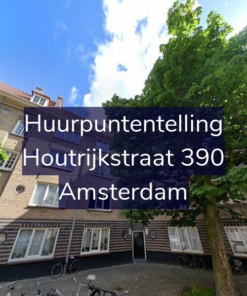 Foto gevel Huurpuntentelling voor Houtrijkstraat 390, Amsterdam