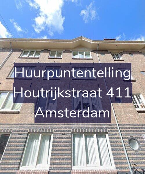 Foto gevel Huurpuntentelling voor Houtrijkstraat 411, Amsterdam