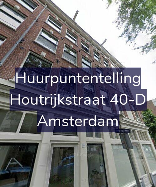 Foto gevel Huurpuntentelling voor Houtrijkstraat 40-D, Amsterdam