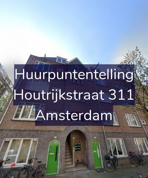 Foto gevel Huurpuntentelling voor Houtrijkstraat 311, Amsterdam