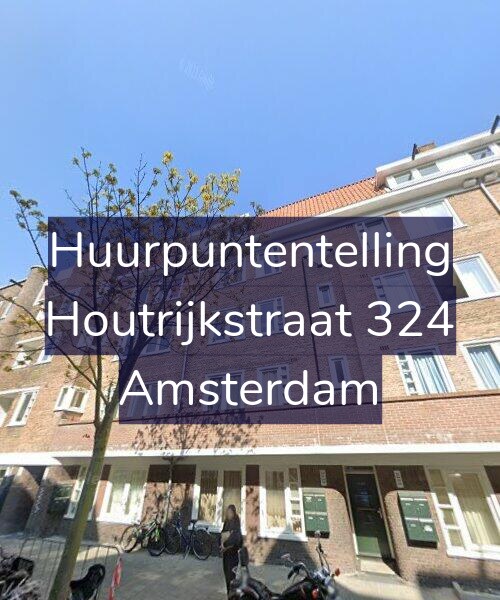 Foto gevel Huurpuntentelling voor Houtrijkstraat 324, Amsterdam