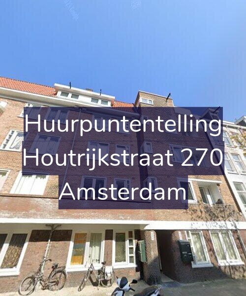 Foto gevel Huurpuntentelling voor Houtrijkstraat 270, Amsterdam
