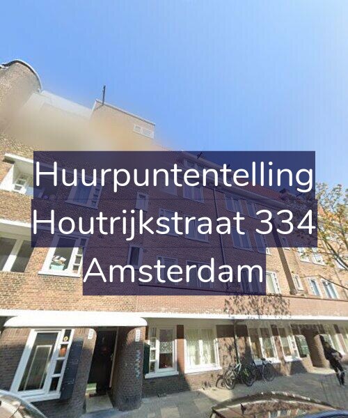 Foto gevel Huurpuntentelling voor Houtrijkstraat 334, Amsterdam