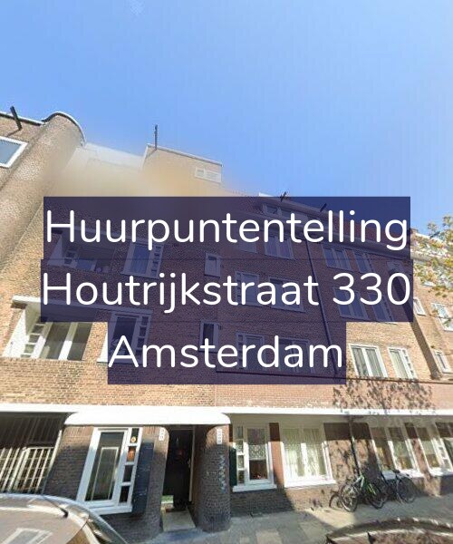 Foto gevel Huurpuntentelling voor Houtrijkstraat 330, Amsterdam