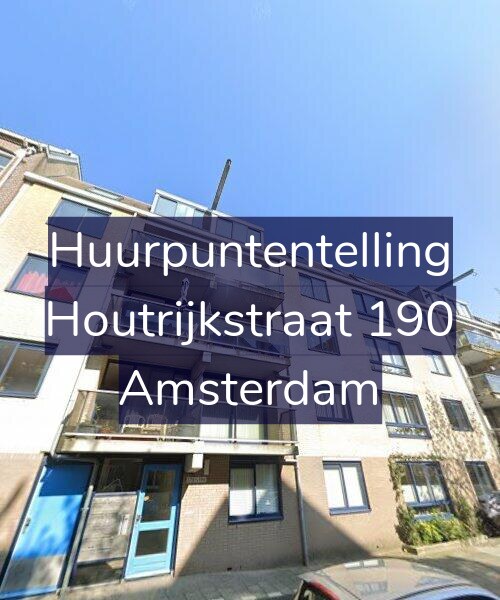 Foto gevel Huurpuntentelling voor Houtrijkstraat 190, Amsterdam