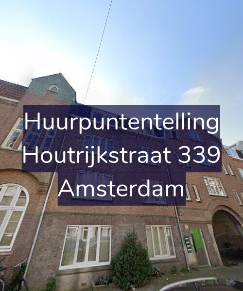 Foto gevel Huurpuntentelling voor Houtrijkstraat 339, Amsterdam