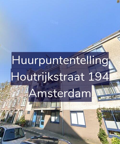 Foto gevel Huurpuntentelling voor Houtrijkstraat 194, Amsterdam