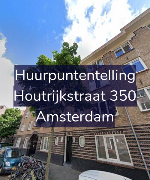 Foto gevel Huurpuntentelling voor Houtrijkstraat 350, Amsterdam