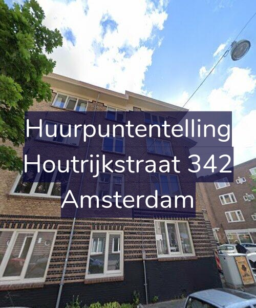 Foto gevel Huurpuntentelling voor Houtrijkstraat 342, Amsterdam